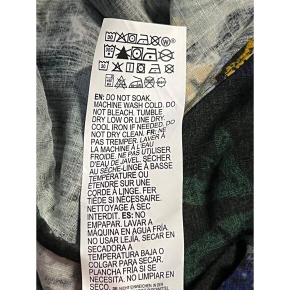 RVCA Black Women Top Blouse Small 8 Floral Sweetheart Cartia Long Sleeve New - Picture 10 of 10